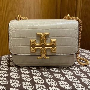 TORY BURCH ELEANOR CONVERTIBLE BAG SMALL CREAM/GOLD